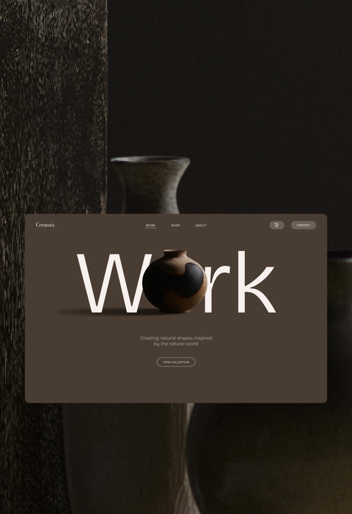 Embalagem de texto giratória, personalizada com as ferramentas criativas do Squarespace para o design de movimentos.