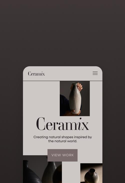 Template de loja online para sites Squarespace, que se adapta às telas móveis sem mexer na estética do layout e do design.
